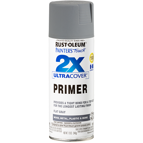 Rust-Oleum Painter's Touch® 2X Ultra Cover Primer Spray Paint (Flat Black, 12 oz. Spray)