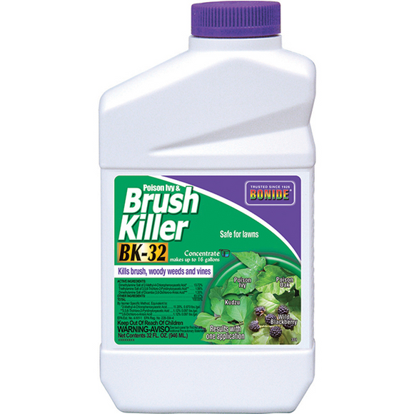 BONIDE POISON IVY AND BRUSH KILLER BK-32 CONCENTRATE 1 QT (2.33 lbs)