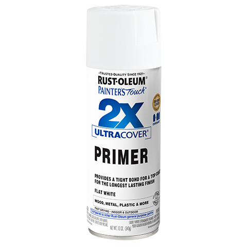 Rust-Oleum Painter's Touch® 2X Ultra Cover Primer Spray Paint (Flat Black, 12 oz. Spray)