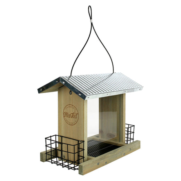 Nature's Way Bird Products Galvanized Weathered Hopper Feeder (3 quart)