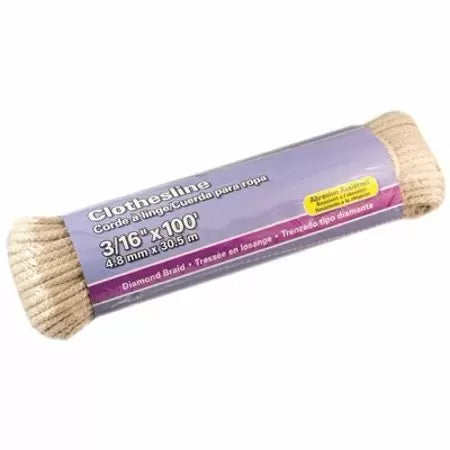 Mibro Group Polyester/cotton Diamond Braid Clothesline 3/16 In. X 100 Ft.