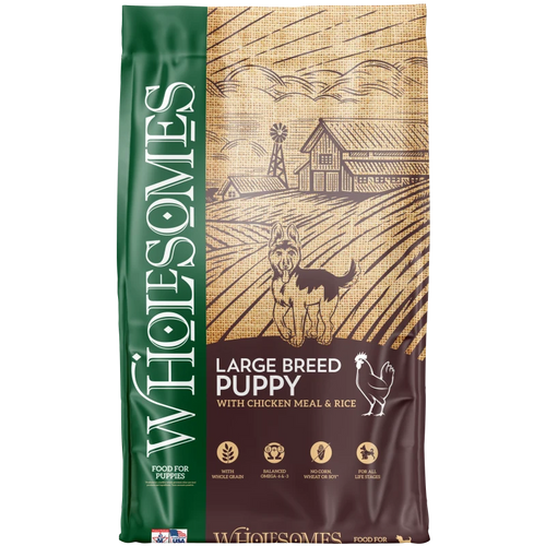 Wholesomes Large Breed Puppy Chicken Meal & Rice Recipe