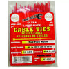 Tool City 4 in. L Red Cable Tie 100 Pack