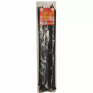 Tool City 18 in. L Black Cable Tie 120LB HEAVY DUTY 50 Pack