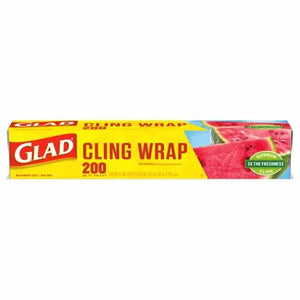 Glad Cling Wrap Plastic Wrap, 200 Square Foot Roll, Clear - Du Bois, PA -  Wayland Farm Supply