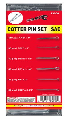 Tool City Cotter Pin Set - SAE (325 Pc)